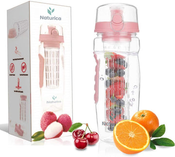 Naturica 32 OZ Fruit Infuser Water Bottle ( Pink )